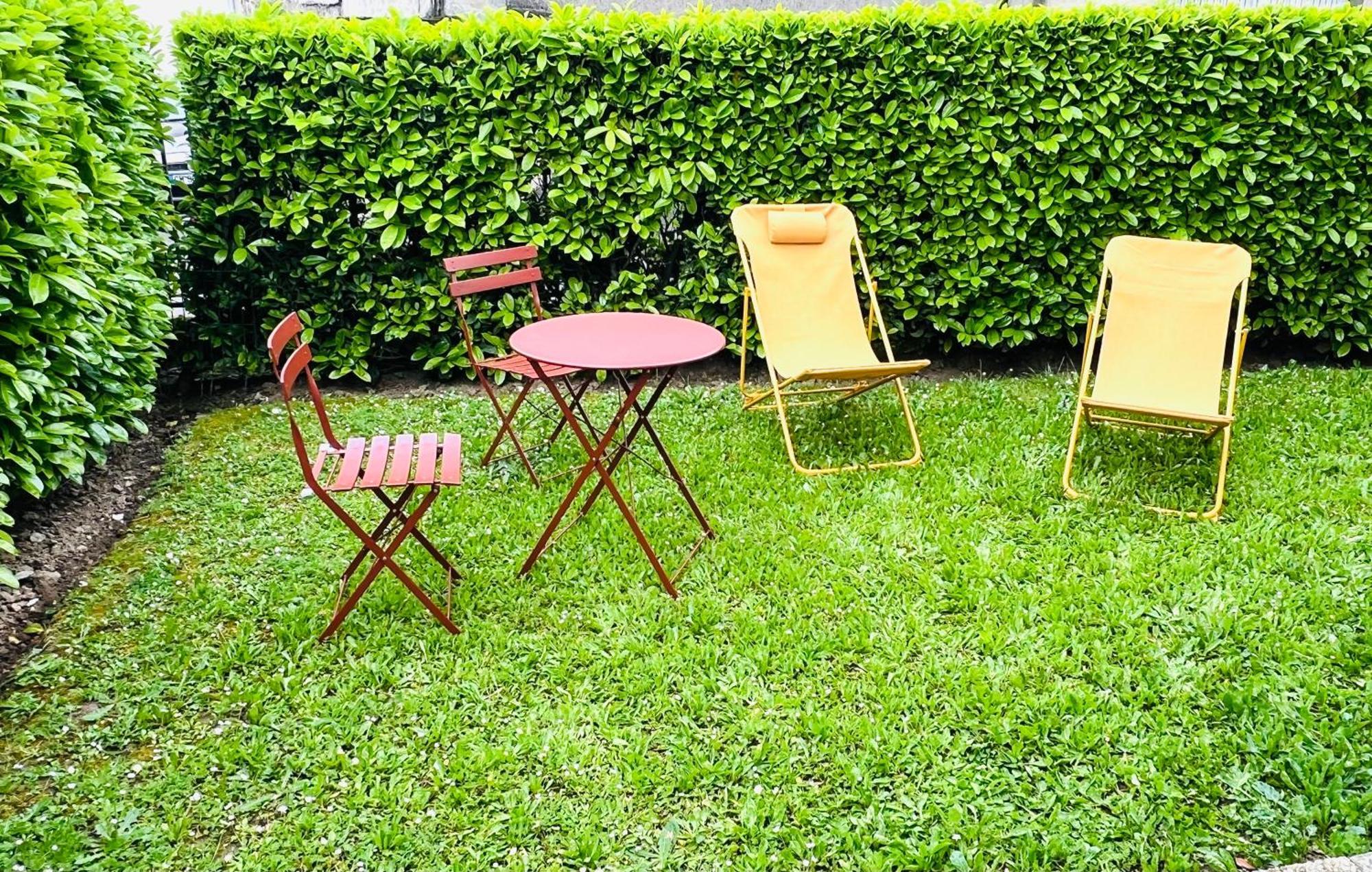 Appartement Standing Avec Jardin, 4 Personnes, Strategiquement Situe Mantes-la-Jolie Eksteriør billede